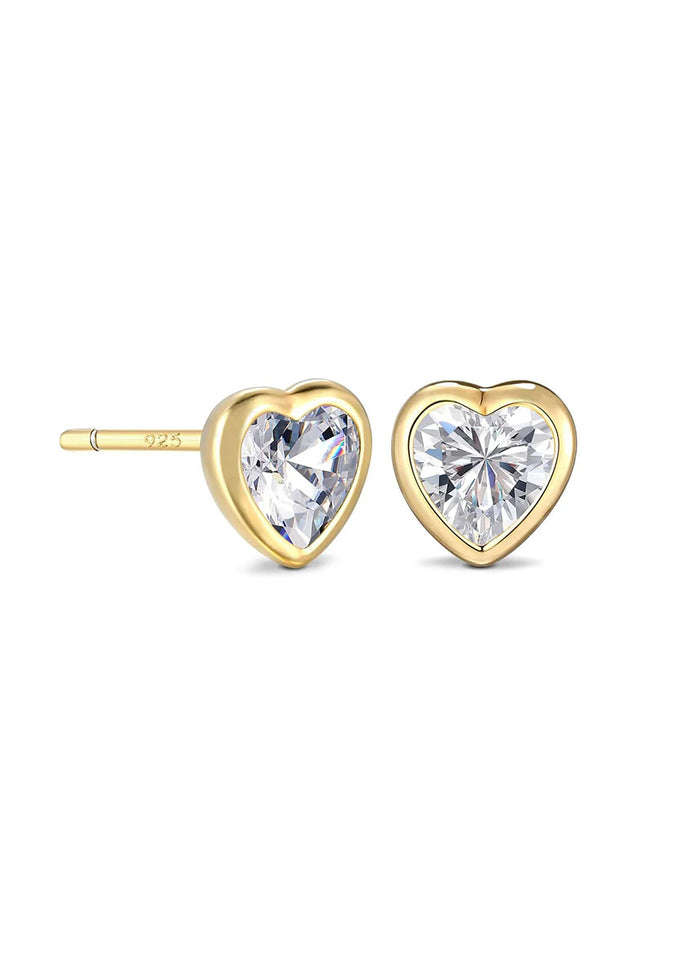 Be My Baby Heart Stud Earrings