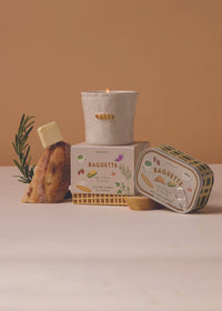 Bistro Baguette Ceramic Candle - Rosemary Thyme - 8oz.