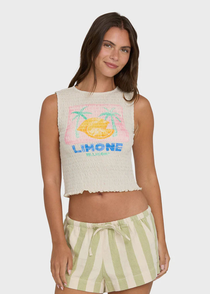 Club Beach Tank - White Cap