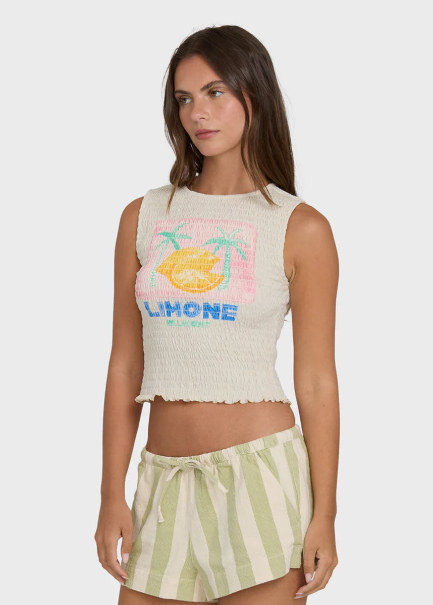 Club Beach Tank - White Cap