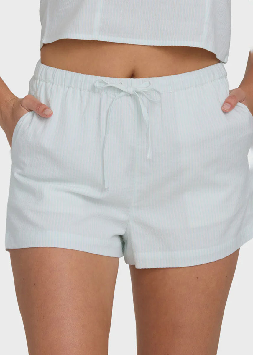 Wanderer Seersucker Stripe Short - Clearwater