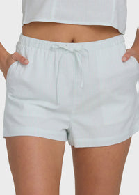 Wanderer Seersucker Stripe Short - Clearwater