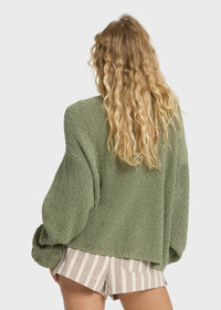 Open Air Sweater - Army Green