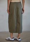 Tulum Skirt - Olive Denim