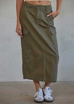 Tulum Skirt - Olive Denim