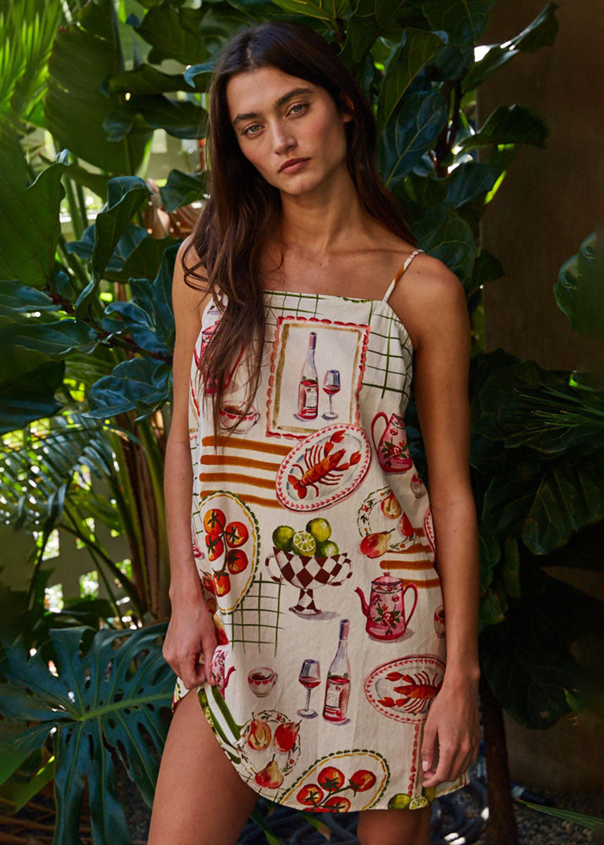 Picnic Date Mini Dress - Light Pink