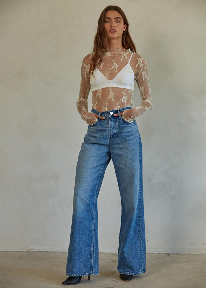 Aubrey Lace Top - Ivory