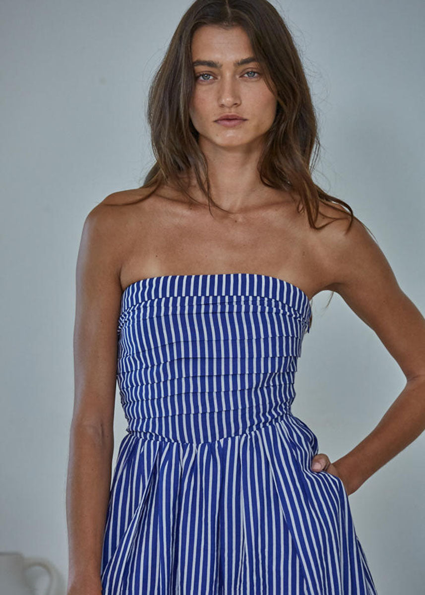 Promenade Dress - Denim Blue