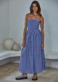 Promenade Dress - Denim Blue