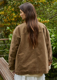 Field Collared Jacket - Olive Brown