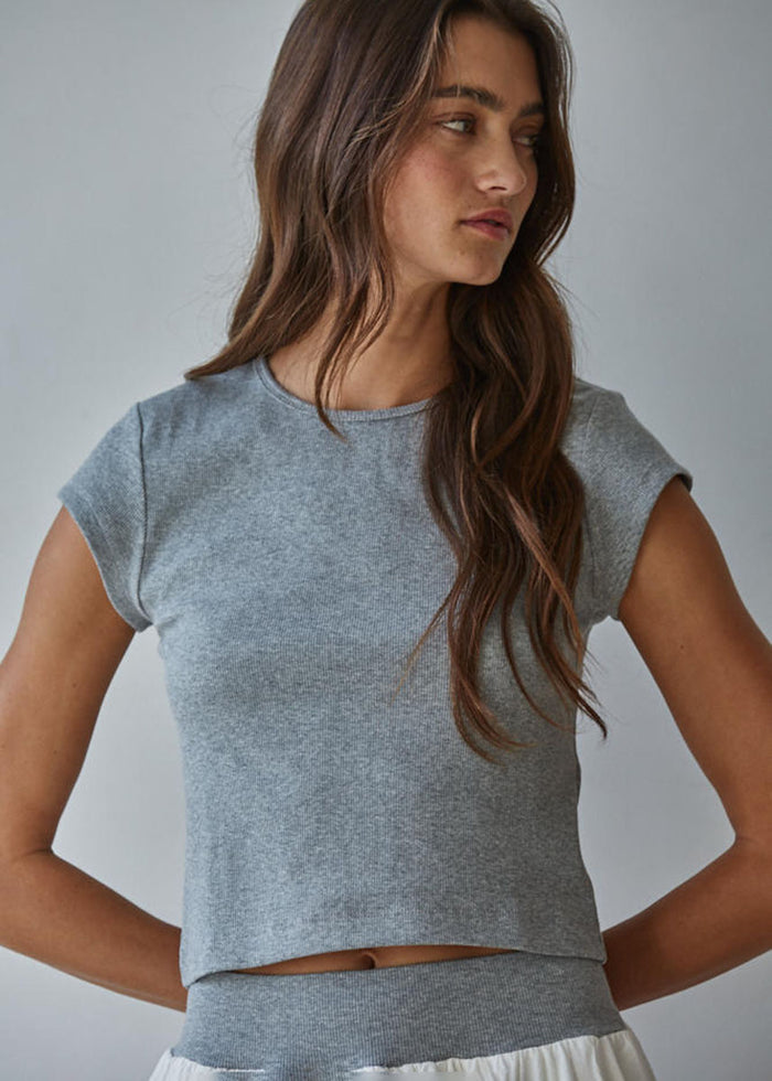 Aisling Top - Heather Grey