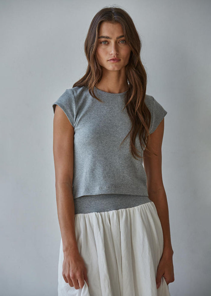 Aisling Top - Heather Grey