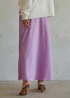 Lavella Satin Maxi Skirt - Lavender