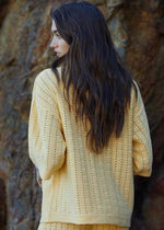 Walk With Me Crochet Top - Dusty Yellow