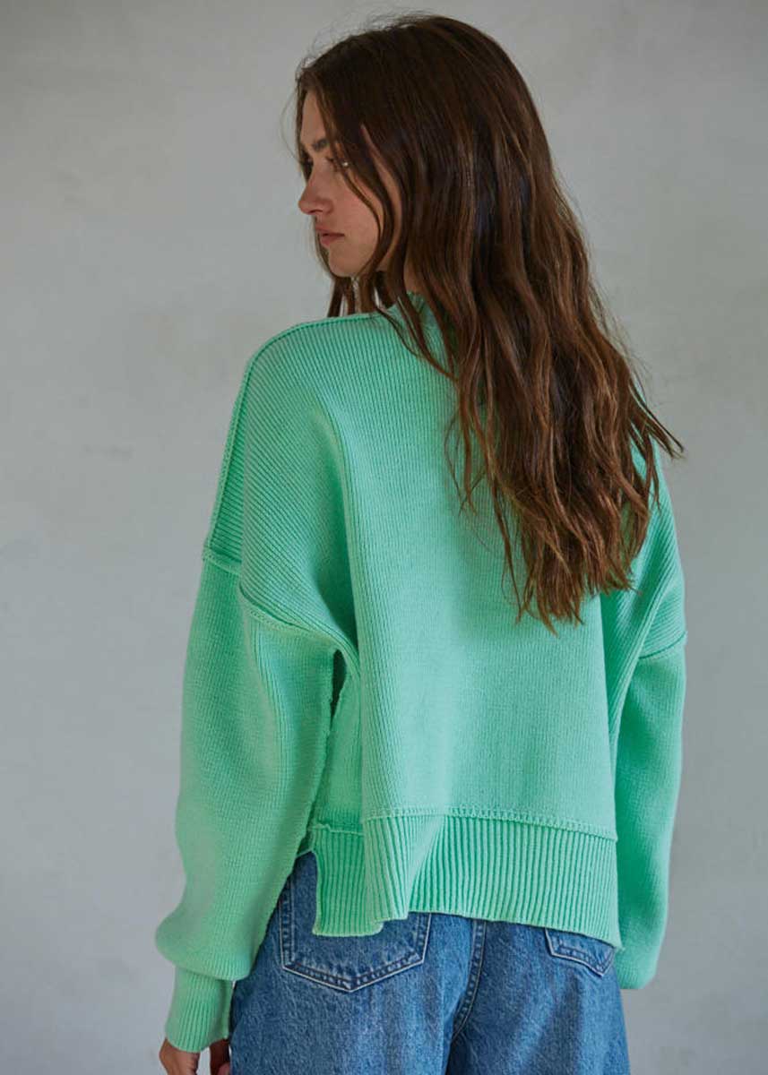 The Leda Pullover Sweater - Mint