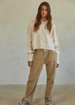 The Leda Pullover Sweater - Natural