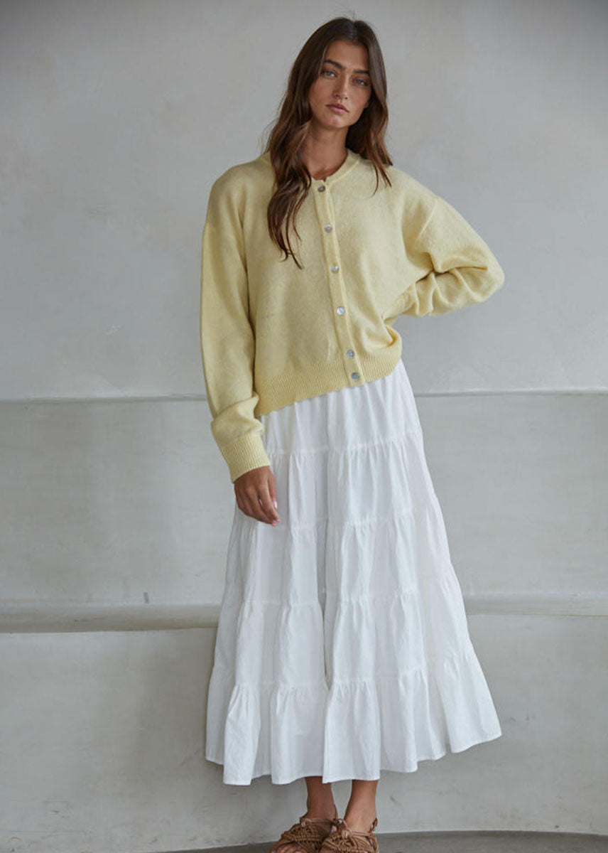 Olivia Cardigan - Light Yellow