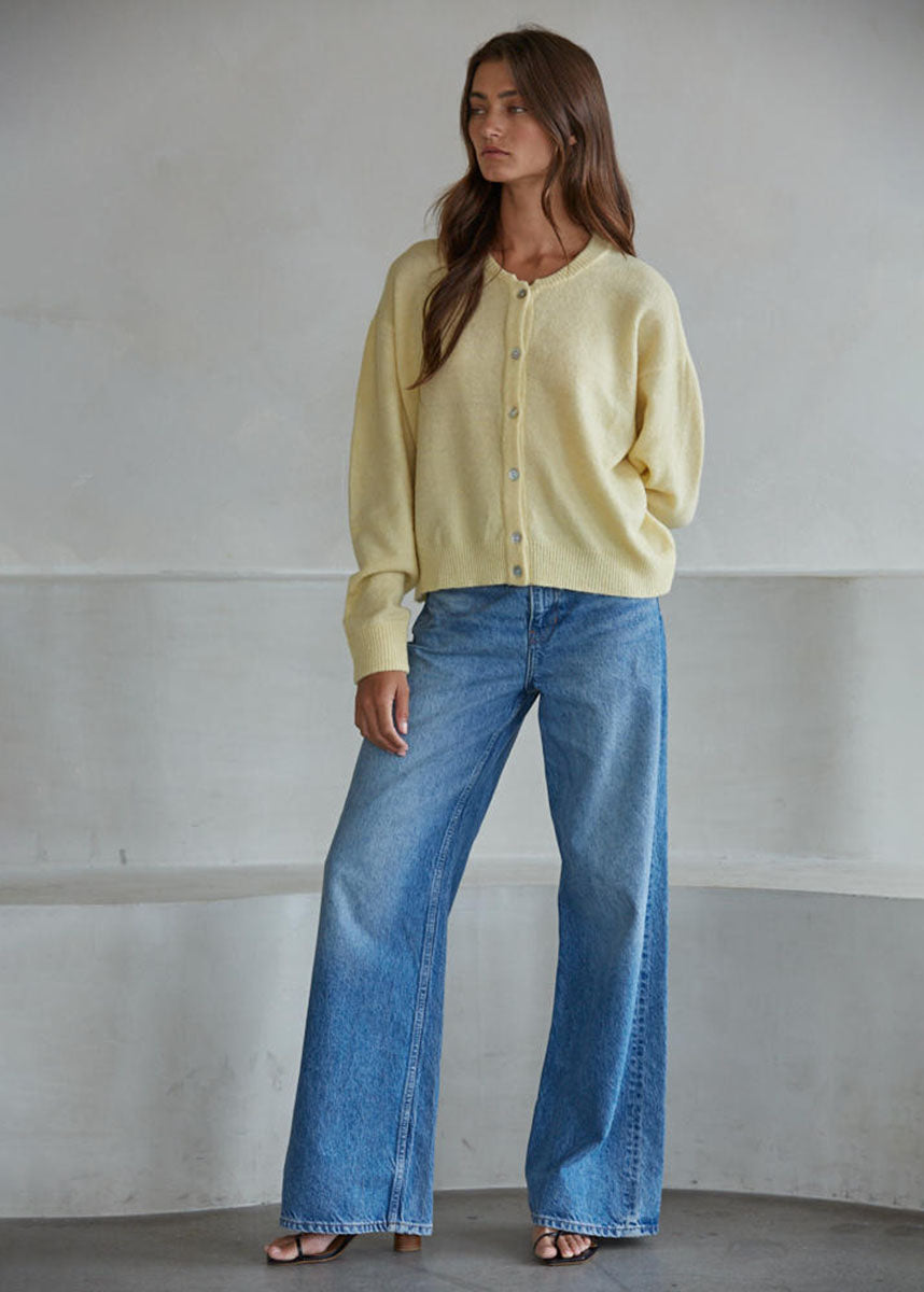Olivia Cardigan - Light Yellow
