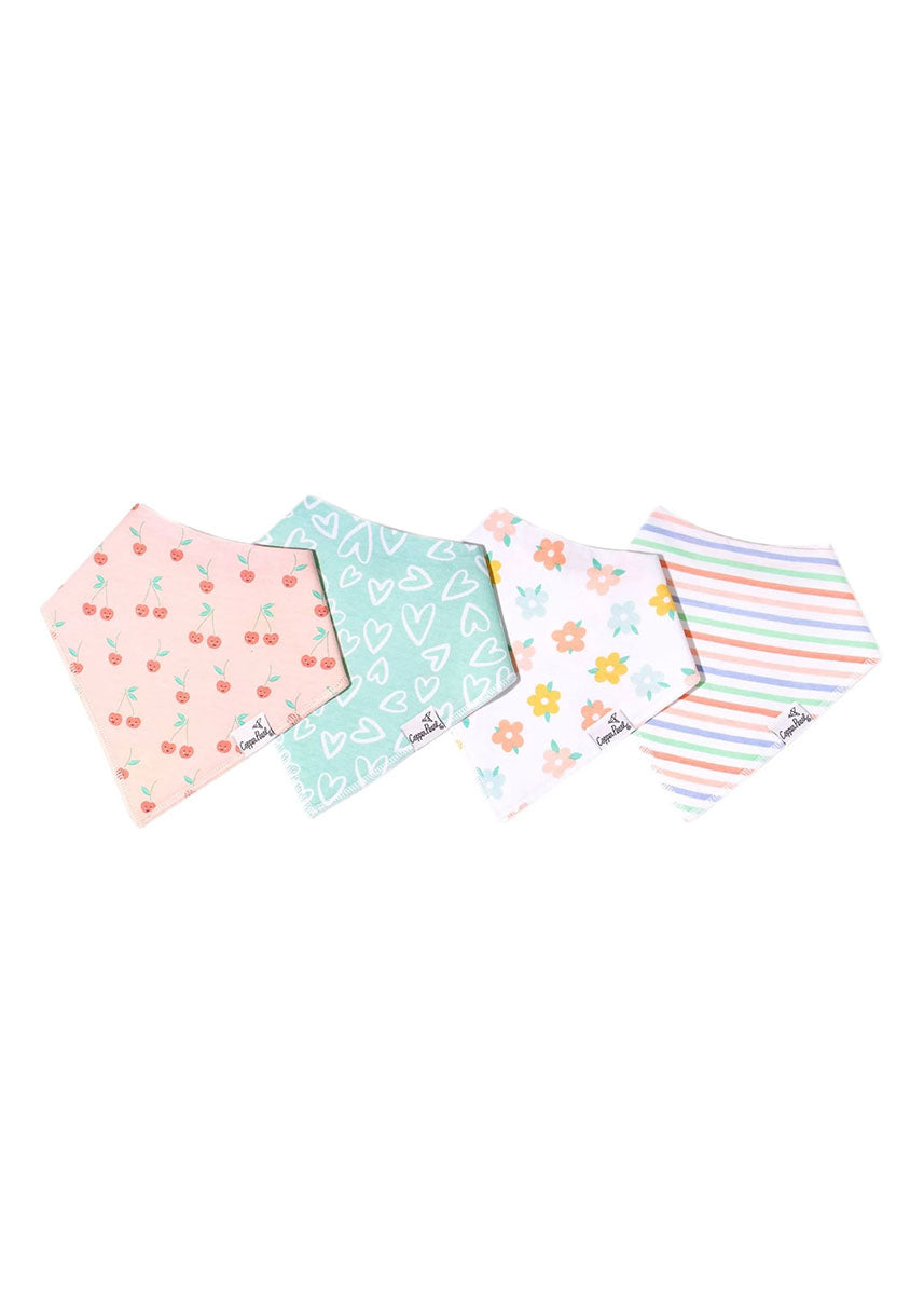 Cheery Bandana Bib Set - 4-Pack