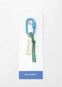 Chicago Tri-Color Bag Charm