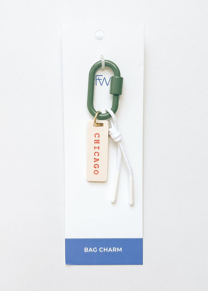 Chicago Tri-Color Bag Charm