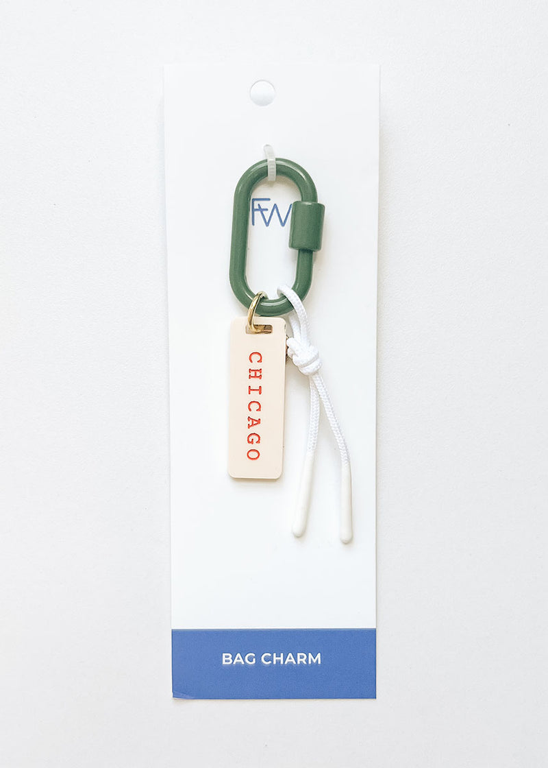 Chicago Tri-Color Bag Charm