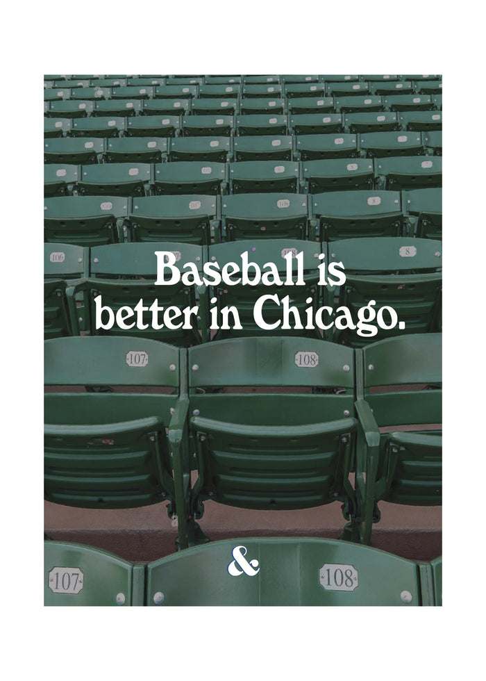 Chicago Baseball Poster