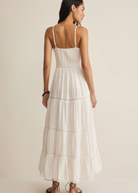 Behati Eyelet Maxi Dress - White