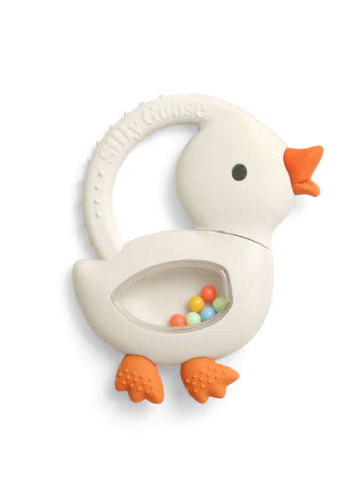 Bitzy Shake Rattle & Teether - Goose