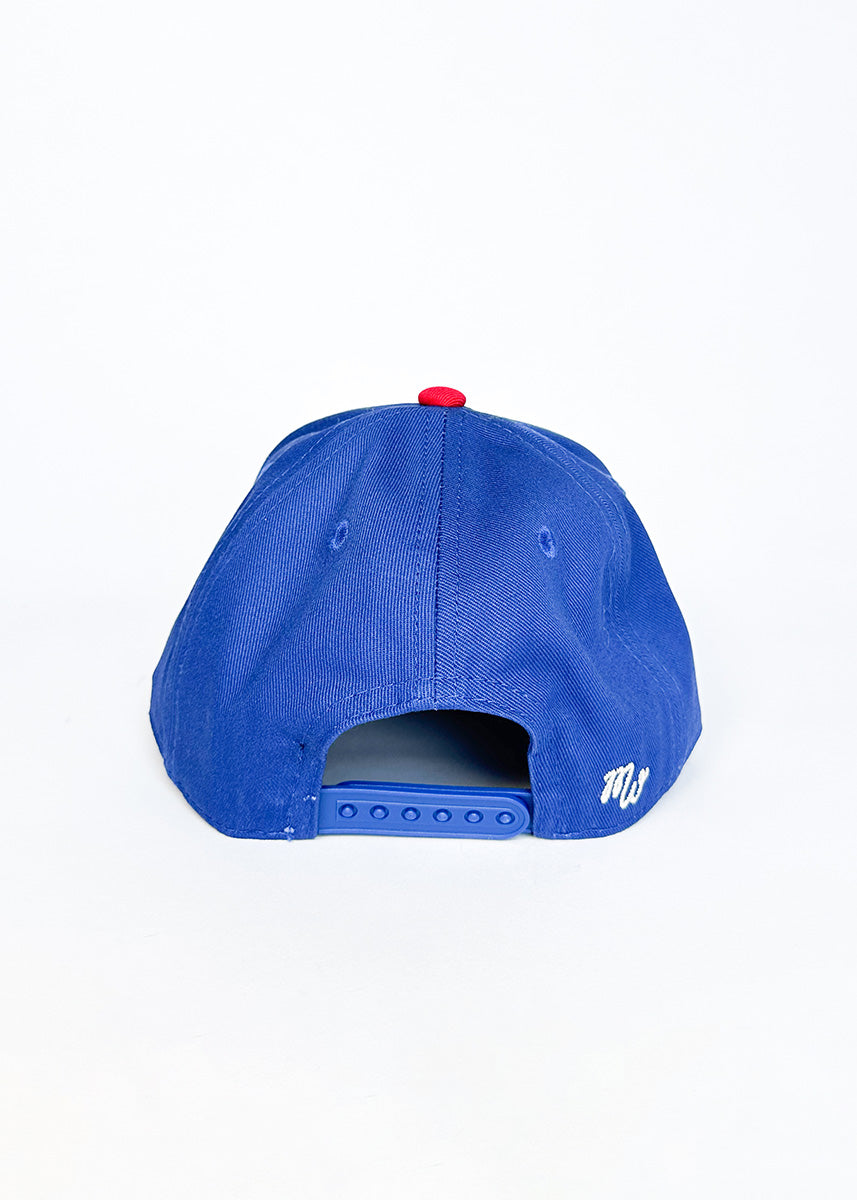 Toddler Chicago Puff Baseball Cap - Blue & Red