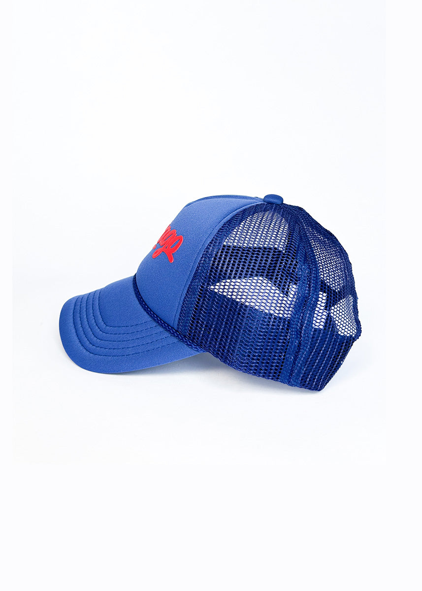 Toddler Chicago Script Trucker Hat - Royal
