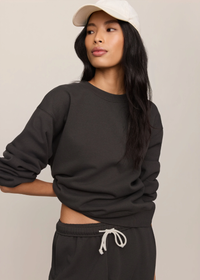 Boyfriend Sweatshirt - Ash Black