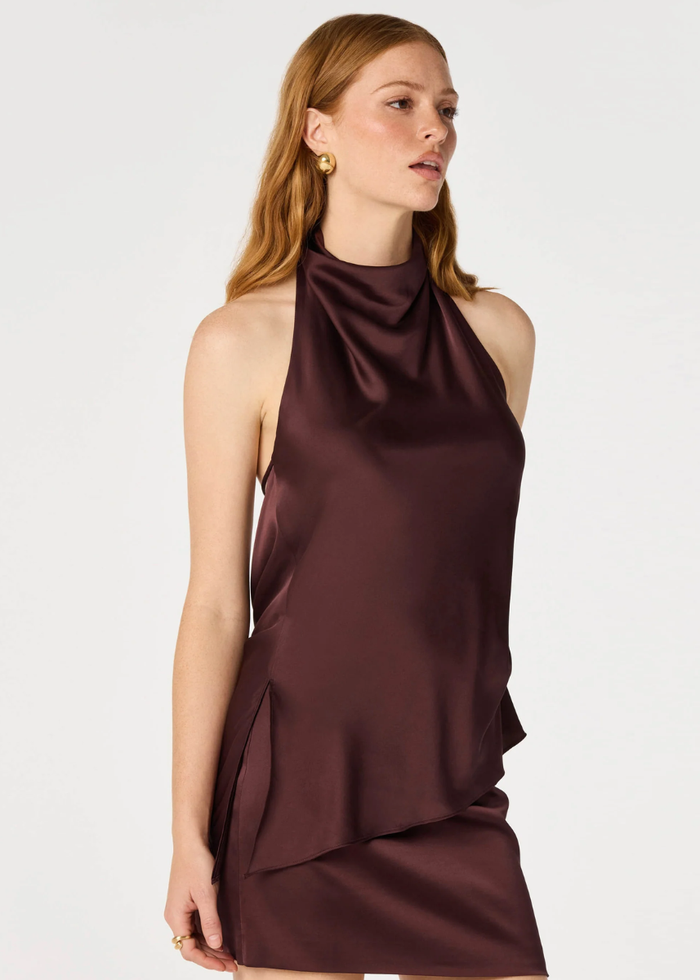 Bristol Halter Top - Mulberry