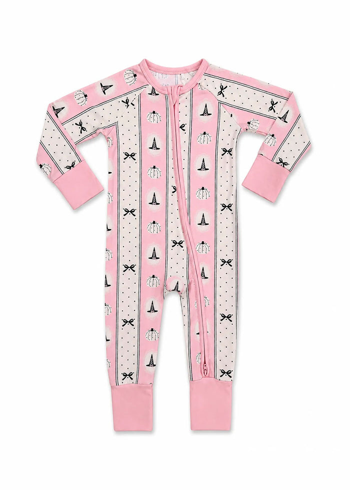 Pretty Little Pumpkin Zipper Romper