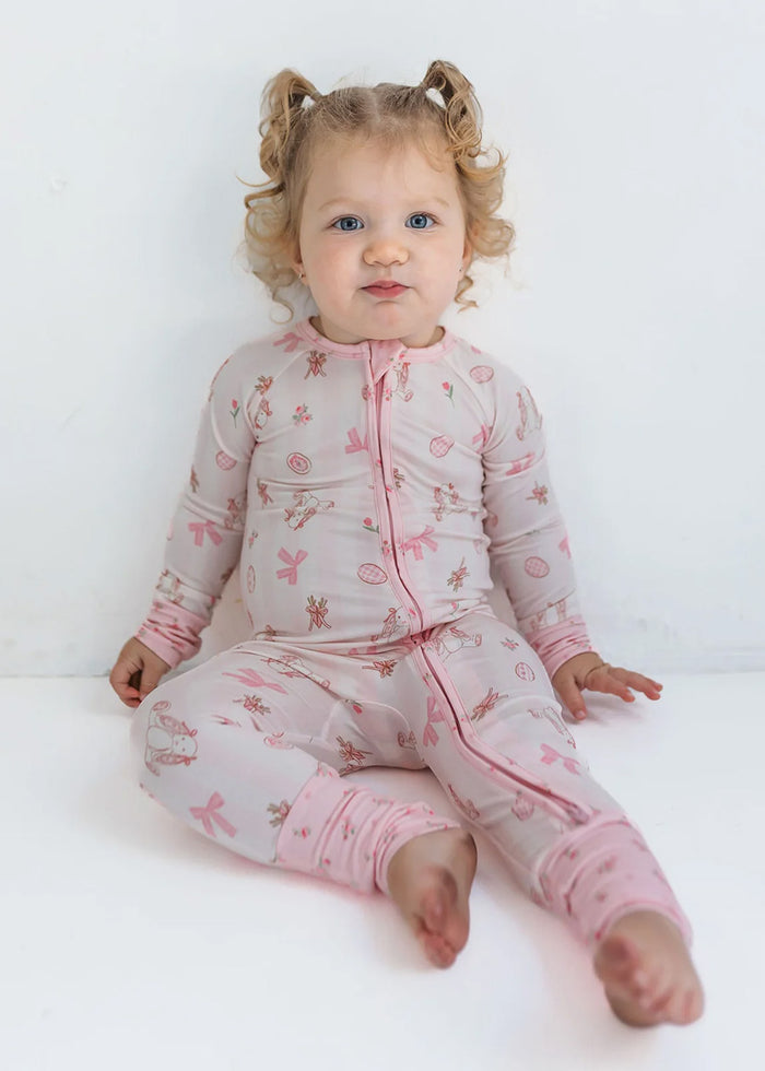 Rosie Rabbit Zipper Romper