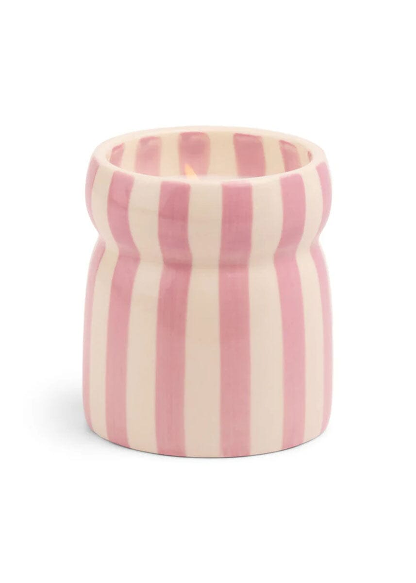 Cabana Lavender Striped Candle - Grecian Sand - 6.5oz