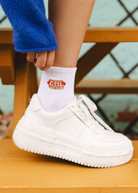 Hot Dog Icon Crew Sock