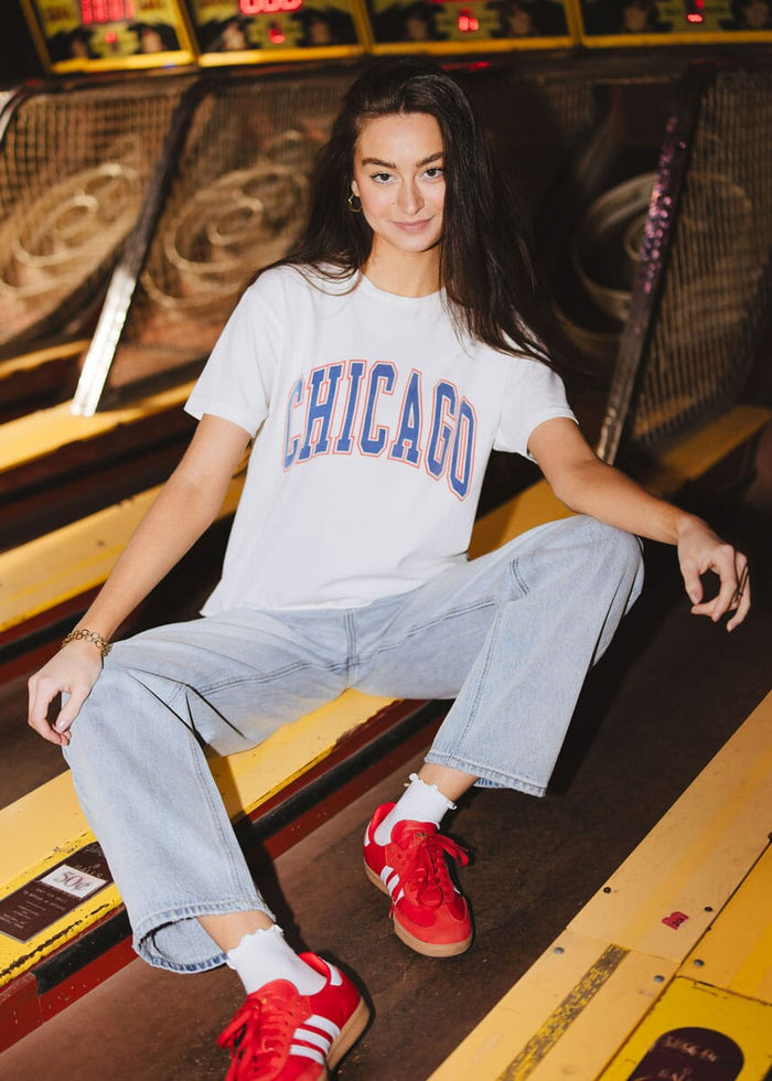 Chicago Varsity Heavyweight Crop Tee