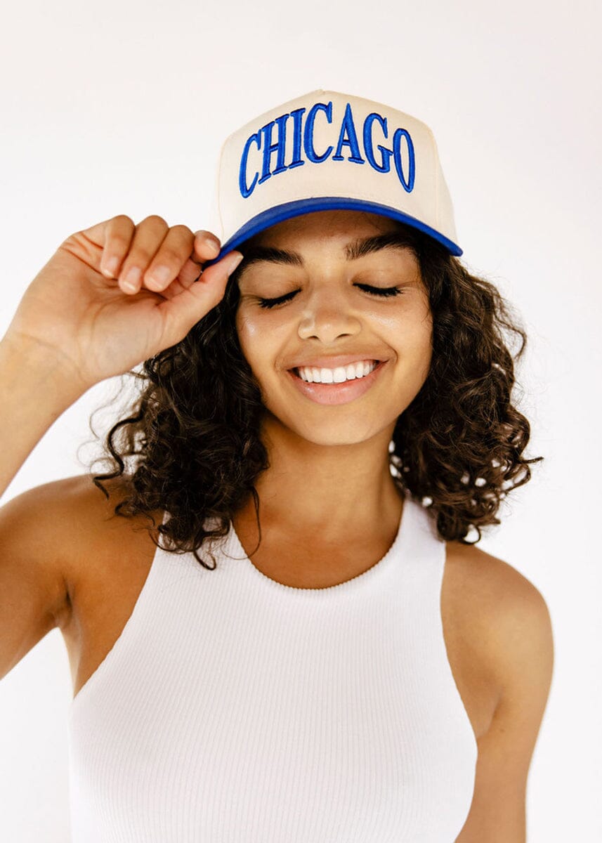 Chicago Puff Baseball Cap - Royal Blue
