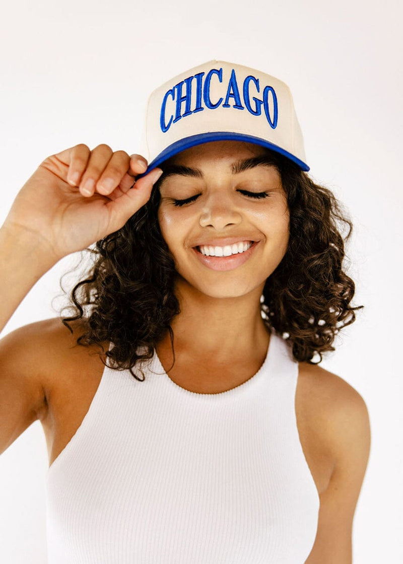 Chicago Puff Baseball Cap - Royal Blue