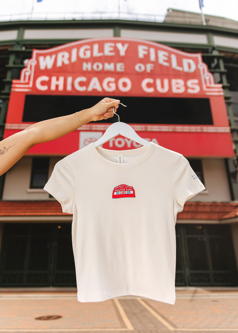 Wrigley Field Marquee Baby Tee – Alice Wonder