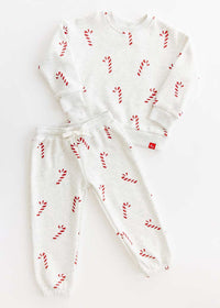 Candy Cane Sweatsuit Set