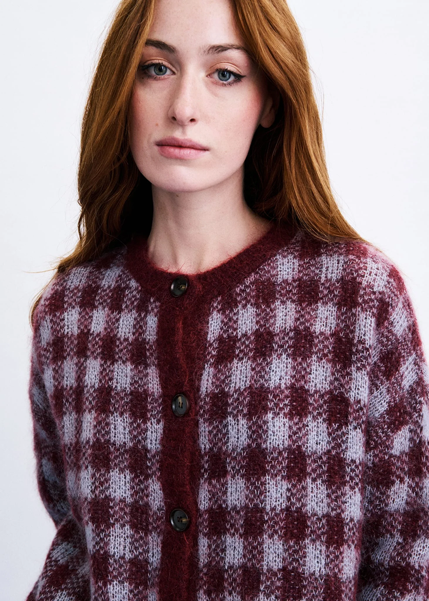 Aomori Cardigan - Bordeaux