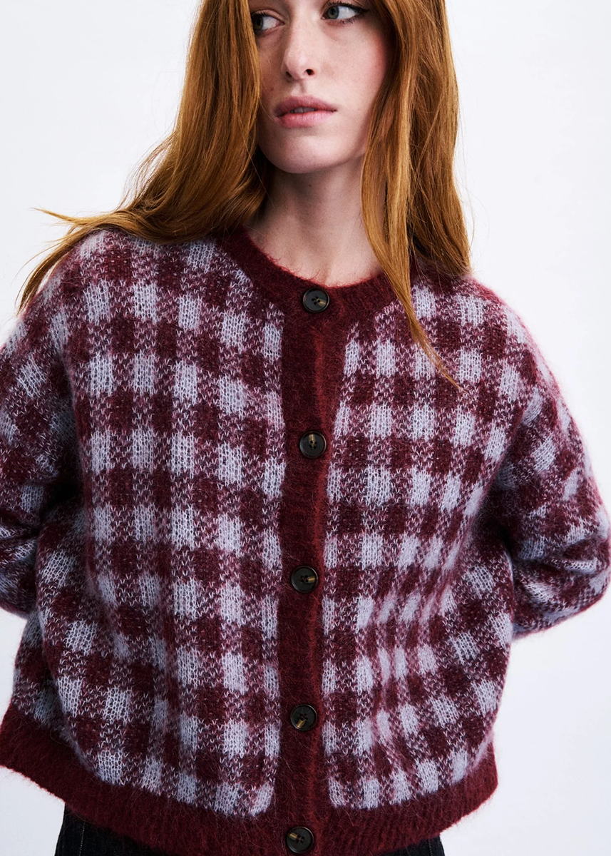 Aomori Cardigan - Bordeaux