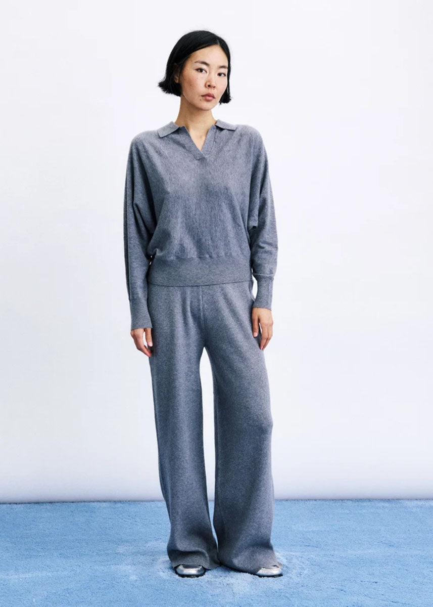 Bath Collared Sweater - Grey