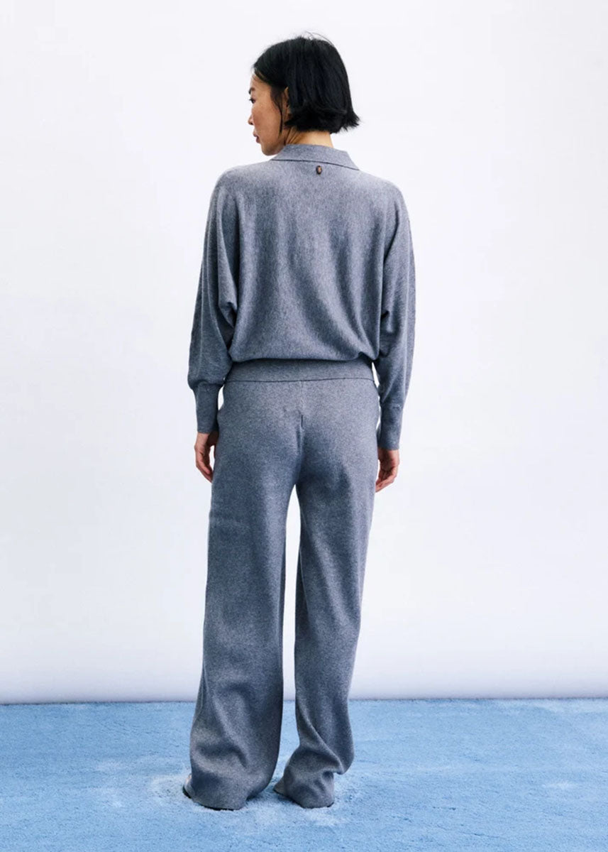 Bath Collared Sweater - Grey