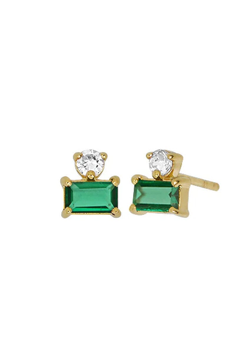Cleo Emerald Studs