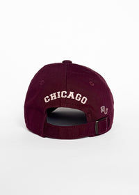 Toddler C Is For Chicago Dad Hat - Burgundy