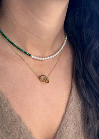 Love You Always Interlocking Circle Necklace