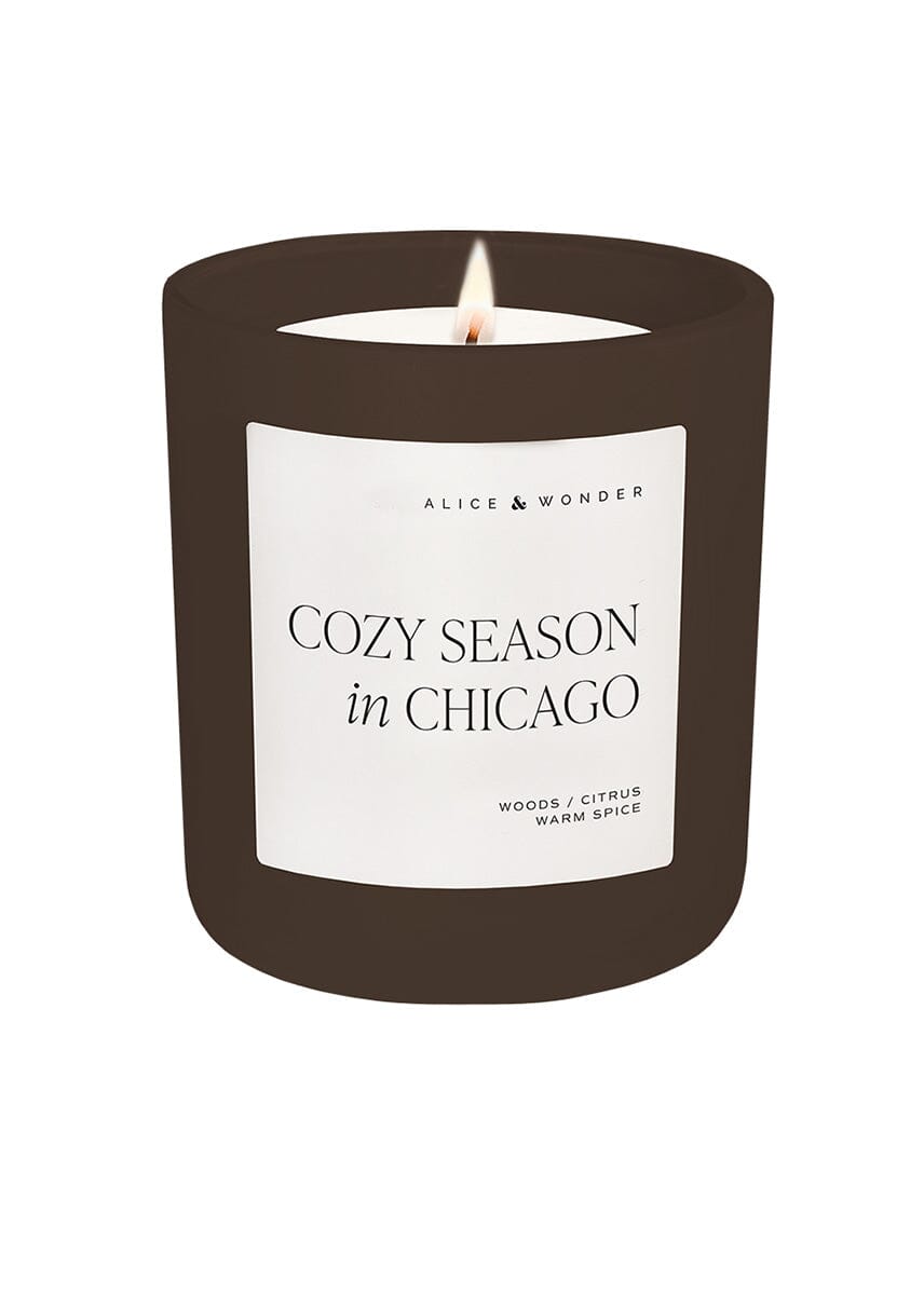 Cozy Season In Chicago Soy Candle - Chocolate 15oz